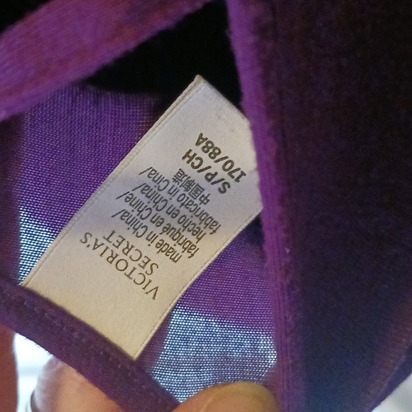 Victorias Secret Dark Purple Lace Lingerie Size Small - Picture 11 of 13